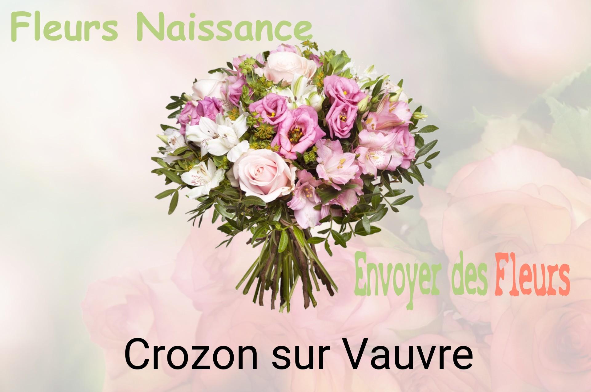 Bouquet de fleurs de naissance livré à Crozon-sur-Vauvre